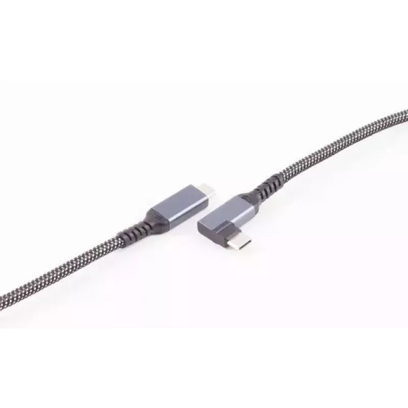 USB-C na USB-C kábel ShiverPeaks BS14-75017, USB 3.2 Gen 2 (10 Gbit/s), 2 m, čierny/biely