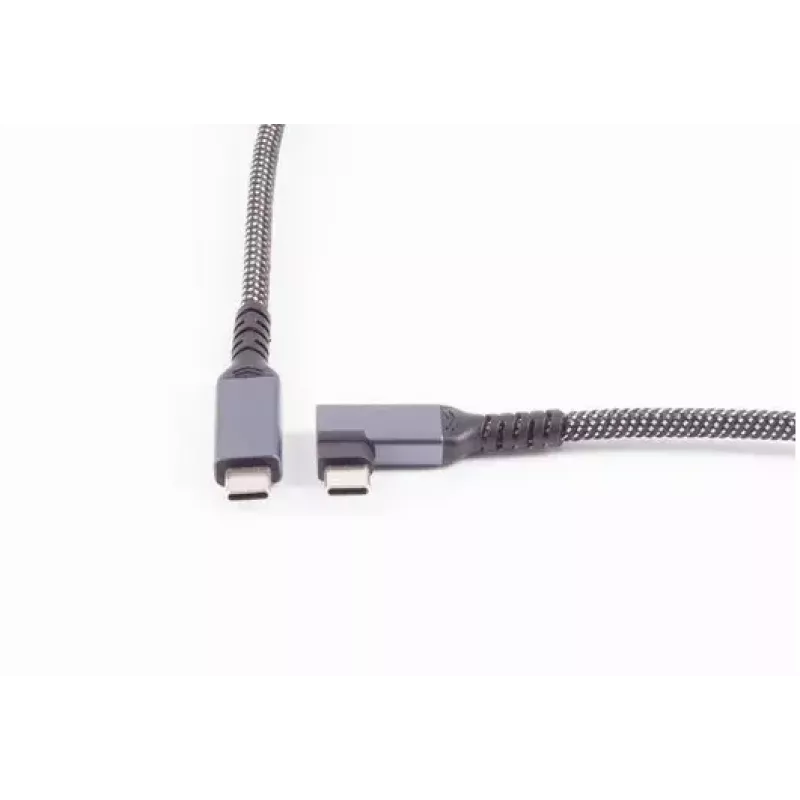 USB-C na USB-C kábel ShiverPeaks BS14-75017, USB 3.2 Gen 2 (10 Gbit/s), 2 m, čierny/biely