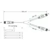 Goobay 95286 adaptérový kábel TAE, 2x RJ45 na RJ45 (8P8C) / TAE-F, 3 m, čierna/sivá