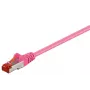 Sieťový kábel Goobay 95475 purpurový 1 m Cat6 S/FTP