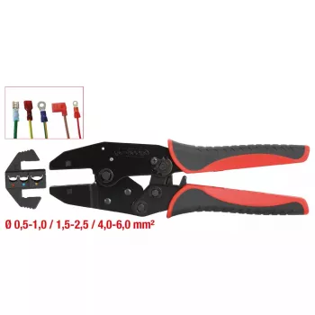 Krimpovacie kliešte na káble KS Tools 115.1425 hmotnosť 491 g