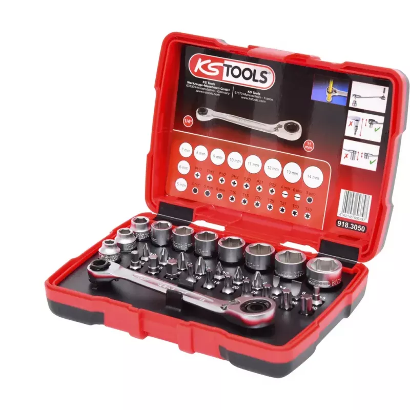 Sada nástrčných kľúčov KS Tools 918.3050 31 hláv chróm-vanádiová oceľ