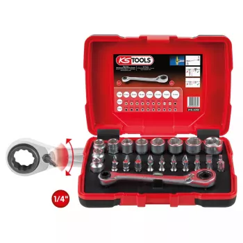 Sada nástrčných kľúčov KS Tools 918.3050 31 hláv chróm-vanádiová oceľ