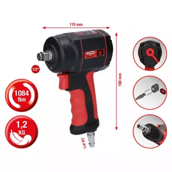 Akumulátorový skrutkovač rázový uťahovák KS Tools 515.1315