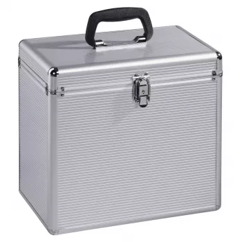 Hama 00181435 ochranné puzdro Microgroove kufrík na vinylové platne strieborná