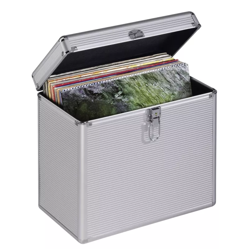 Hama 00181435 ochranné puzdro Microgroove kufrík na vinylové platne strieborná