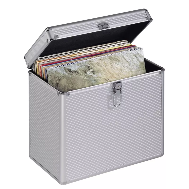 Hama 00181435 ochranné puzdro Microgroove kufrík na vinylové platne strieborná