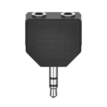 Audio splitter Hama 00305036 čierny 3,5 mm na 2 x 3,5 mm