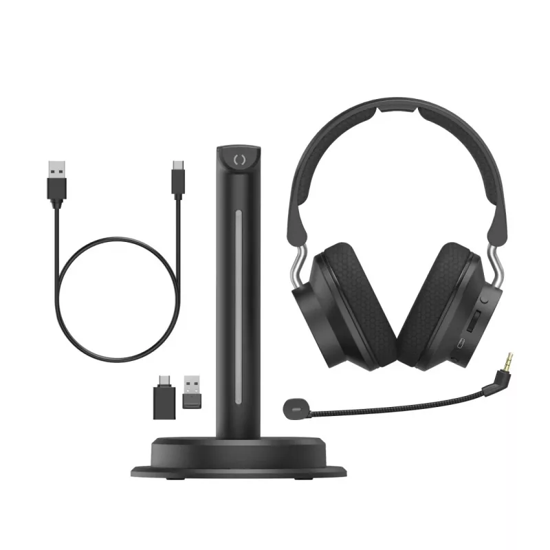 Hama BT-900 headset káblový & bezdrôtový cez hlavu kancelária/call centrum USB Type-C Bluetooth nabíjacia stanica čierna