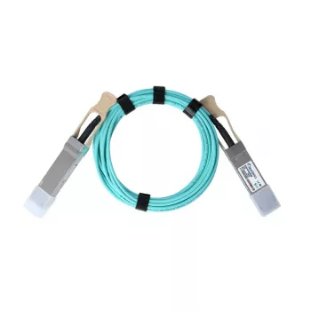 BlueOptics InfiniBand/optický kábel QSFP56 – 5 m, farba aqua