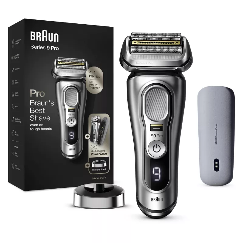 Braun Series 9 Pro 81744531 pánsky holiaci strojček fóliový holiaci strojček zastrihávač strieborná