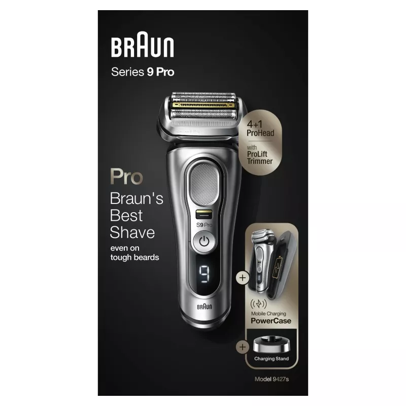 Braun Series 9 Pro 81744531 pánsky holiaci strojček fóliový holiaci strojček zastrihávač strieborná