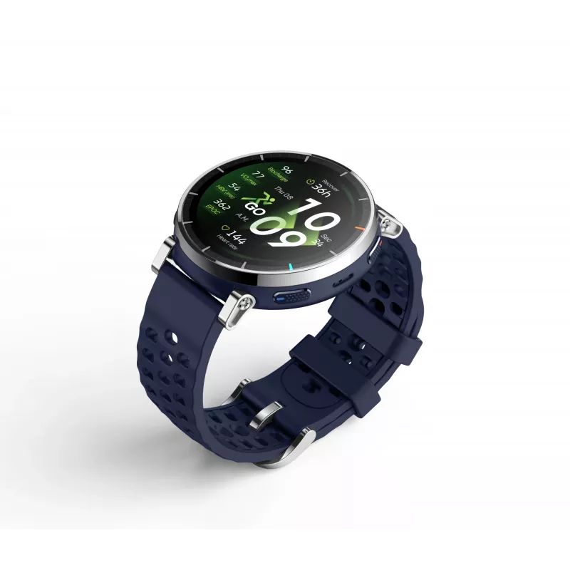 Smartwatch Amazfit W2558GL2N — 1,32 palca (3,35 cm) AMOLED 466×466 px, GPS, 365 mAh, silikónový remienok (modrá)