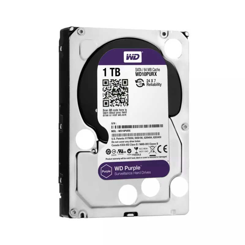 HDD Western Digital 1000 GB 3,5 palca Serial ATA III WD10PURX