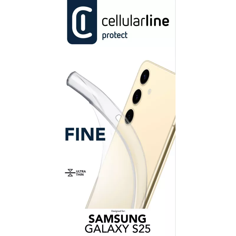 Cellularline Fine – Galaxy S25, puzdro, Samsung, Galaxy S25, 16,1 cm (6,36