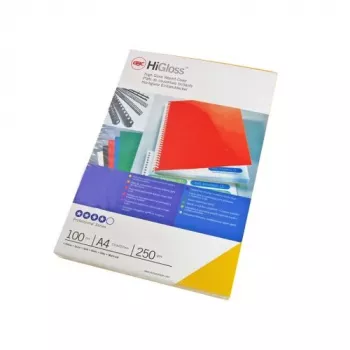 GBC Viazacie obaly HiGloss A4 250 g/m², A4, kartón, čierna, lesklá, 250 g/m², 100 ks