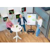 Mobilný flipchart s okrúhlou základňou Legamaster SKETCH EASY – oceľ, 5 koliesok, 720×600 mm