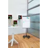 Mobilný flipchart s okrúhlou základňou Legamaster SKETCH EASY – oceľ, 5 koliesok, 720×600 mm