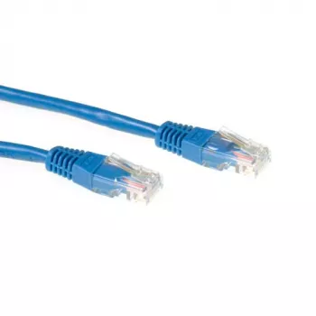 ACT Modrá 5 metrov U/UTP CAT6 patch kábel s RJ45 konektormi samec