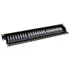 ACT patch panel CAT5E tienený 24 portov s krytom