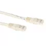 ACT slonovina 30 metrov U/UTP CAT6 patch kábel s RJ45 konektormi