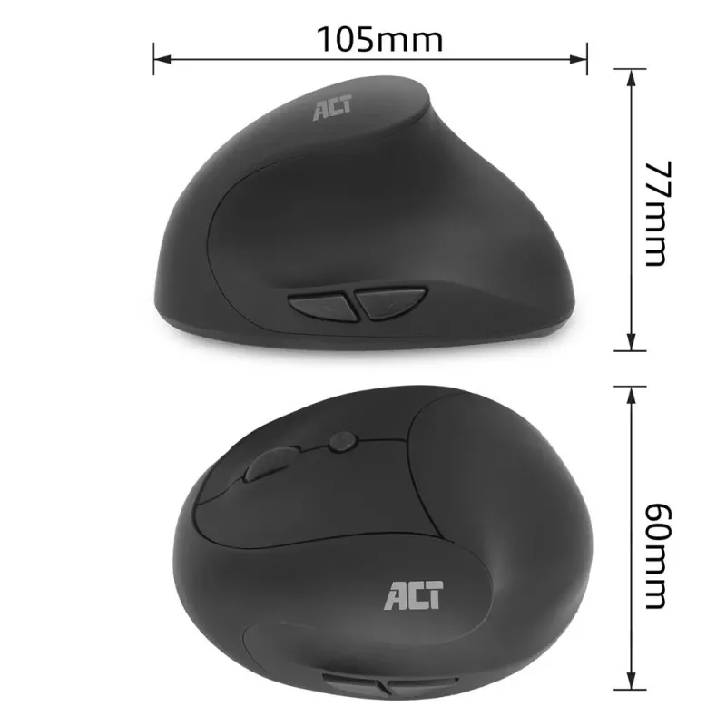 ACT bezdrôtová ergonomická myš 1600 DPI RF bezdrôtová