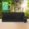 ACT bezdrôtová sada klávesnice a myši (Qwerty), tichý klik, ekologická, z recyklovaných materiálov