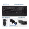 ACT bezdrôtová sada klávesnice a myši (Qwerty), tichý klik, ekologická, z recyklovaných materiálov