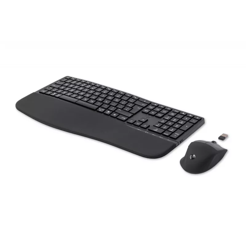 HP 680 Comfort Dual-Mode sada klávesnice a myši, Full-Size (100%), bezdrôtová, RF Wireless + Bluetooth, QWERTY, čierna, myš súčasťou