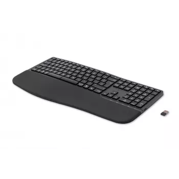 HP 680 Comfort Dual-Mode klávesnica, plná veľkosť (100%), bezdrôtová, RF Wireless + Bluetooth, QWERTY, čierna