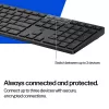 HP 490K Multi-Device Dual-Mode klávesnica, Full-Size (100 %), bezdrôtová, USB + Bluetooth, QWERTY, čierna