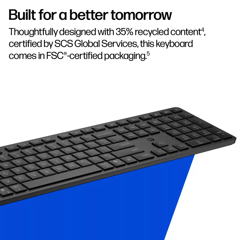 HP 490K Multi-Device Dual-Mode klávesnica, Full-Size (100 %), bezdrôtová, USB + Bluetooth, QWERTY, čierna