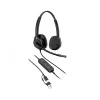 Káblový stereo headset HP Poly Mission 425 USB — Bulk, hmotnosť 132 g