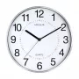 Kremenné hodiny Unilux 400094280 okrúhle sivé nástenné/stolné hodiny