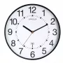 Nástenné hodiny Unilux WAVE okrúhle čierne, priemer 30 cm, batéria AA, 1,5 V