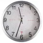 Unilux Vonkajšie nástenné hodiny riadené rádiovým signálom, 355 mm, strieborné, odolné voči poveternostným vplyvom
