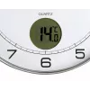 Nástenné/stolné hodiny Unilux 400094592 — quartz, okrúhle metalické strieborné, Ø 30 cm, batéria AA/AAA