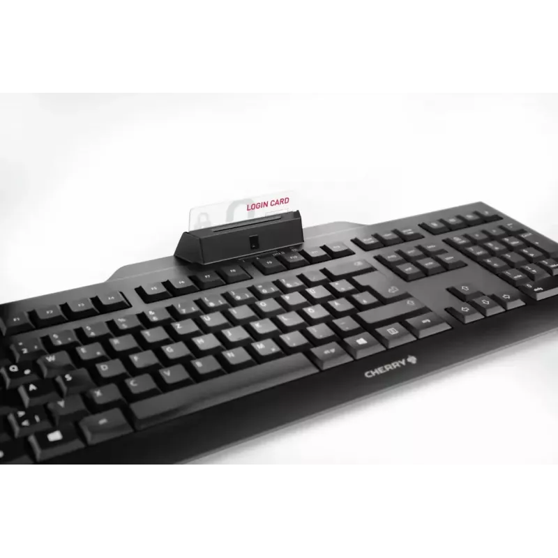 Cherry KC 1000 SC klávesnica, americká angličtina, USB, čierna