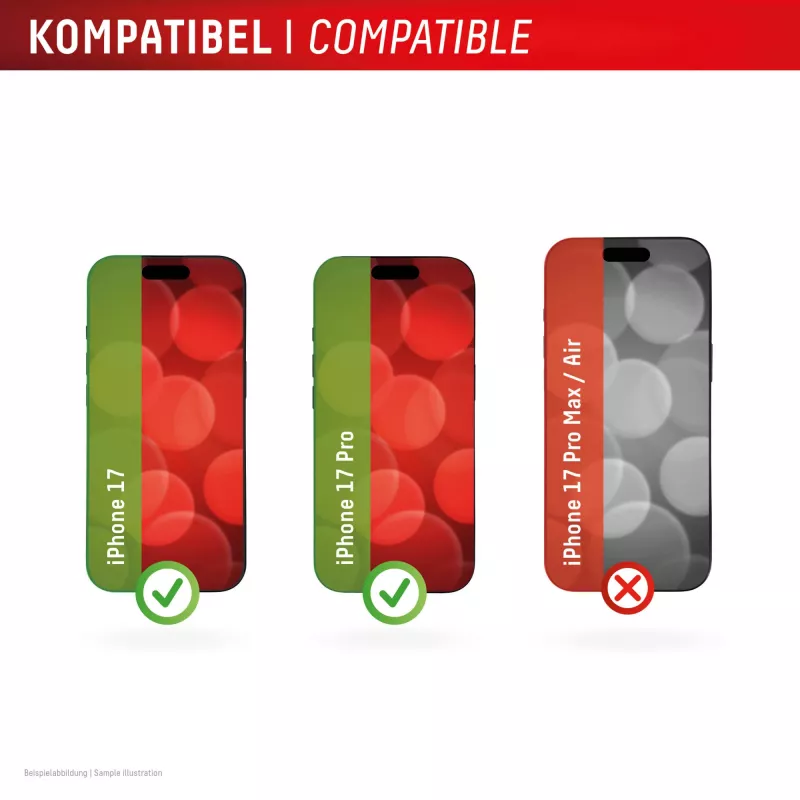 DISPLEX Smart Glass (9H) pre Apple iPhone 17/17 Pro, montážna nálepka, nerozbitné