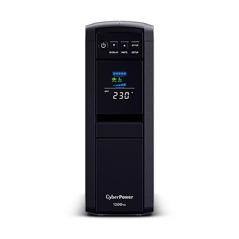 CyberPower CP1200EIPFCLCD neprerušiteľný zdroj napájania (UPS) Line-Interactive 1,2 kVA 720 W 6 AC výstupov