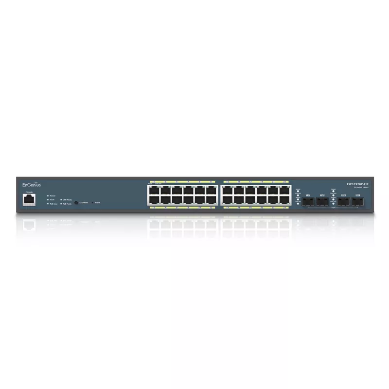 Managed Switch EnGenius FitSwitch 24 PoE 24x Gigabit Ethernet portov