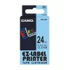 Etiketová páska CASIO XR-24X1 — čierna na transparentnej, 24 mm × 8 m