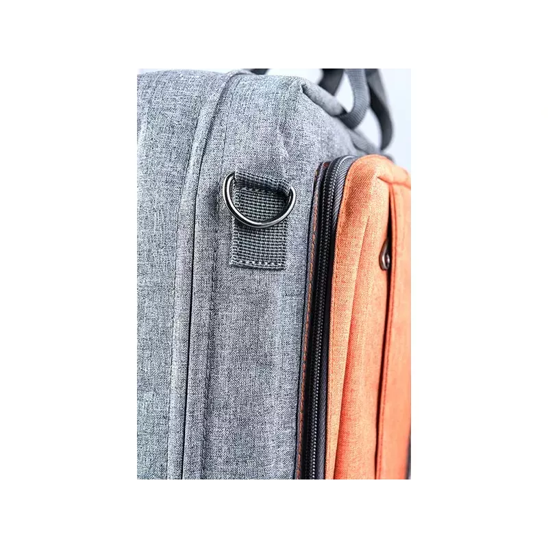 Taška cez rameno MODECOM RENO pre 15,6 palcov (39,6 cm) notebooky, nylon, sivá/oranžová