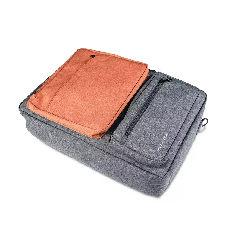Taška cez rameno MODECOM RENO pre 15,6 palcov (39,6 cm) notebooky, nylon, sivá/oranžová