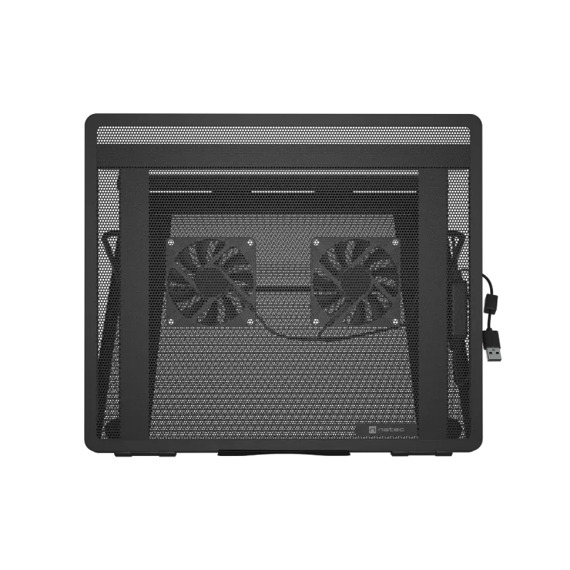 Chladič na notebook NATEC Tern 2 Plus — 2 ventilátory, pre notebooky do 17,3 palcov, čierny