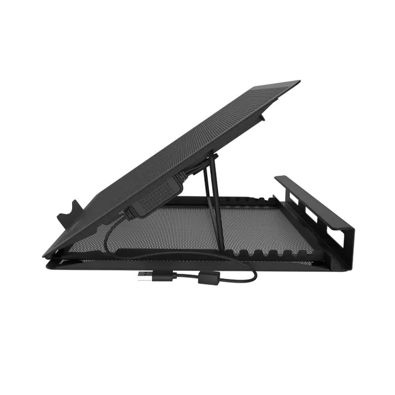 Chladič na notebook NATEC Tern 2 Plus — 2 ventilátory, pre notebooky do 17,3 palcov, čierny
