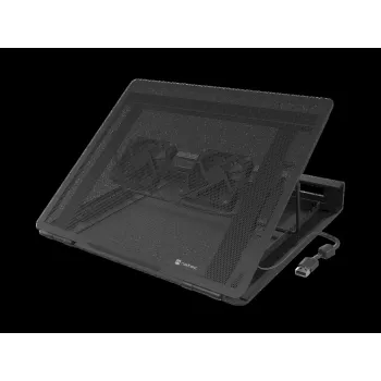 Chladič na notebook NATEC Tern 2 Plus — 2 ventilátory, pre notebooky do 17,3 palcov, čierny