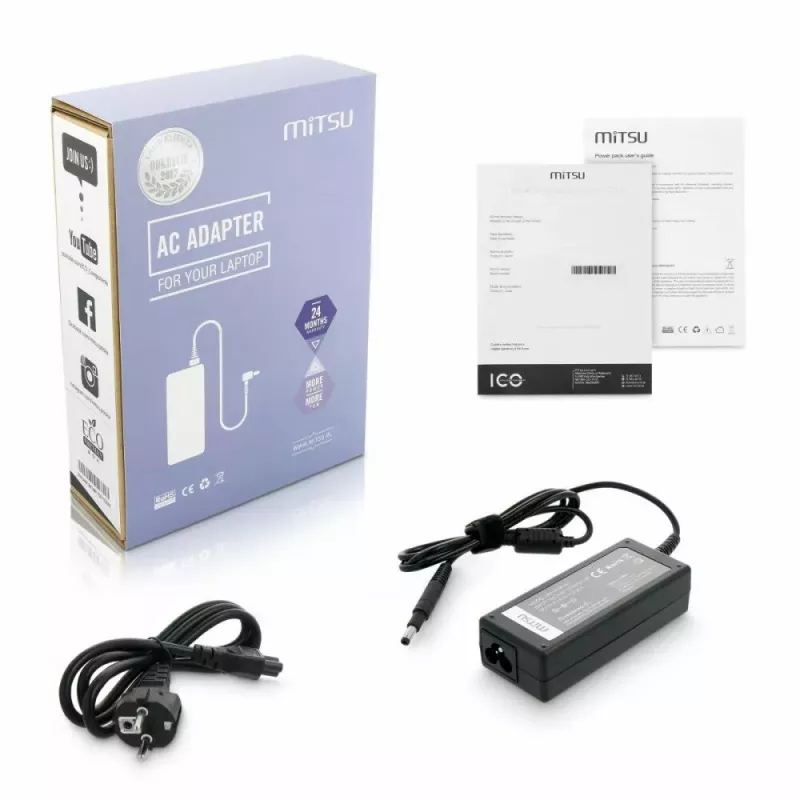 Nabíjačka na notebook MITSU 19,5V 3,33A (konektor 4,8×1,7) pre HP