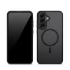 Ochranné puzdro Crong Hybrid Matte Magnetic pre Samsung Galaxy A56 — TPU + PC, čierna
