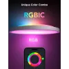 Smart stropné svietidlo Govee 30 cm RGBWW + RGBIC Wi‑Fi/Bluetooth 28 W, biela, Ø300×30 mm